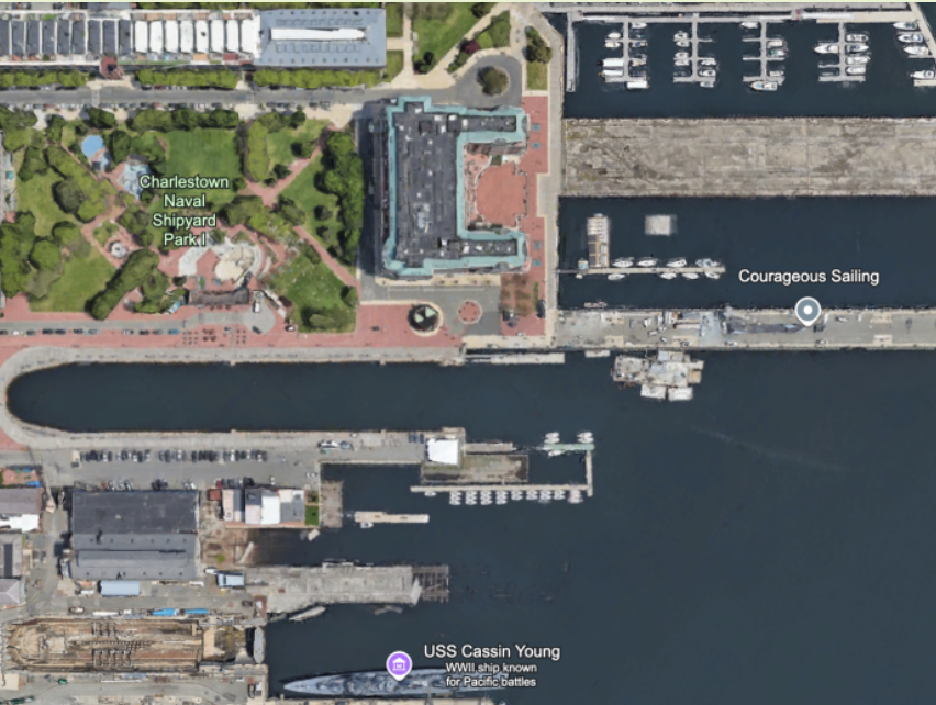 Charlestown Shipyard Park is an 11 acre park inside of the Boston Navy Yard